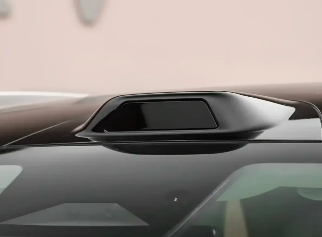 All-new BYD Tang EV front view of roof-mounted LiDAR sensor